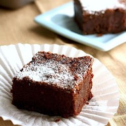 Sour Cream Brownie Bricks
