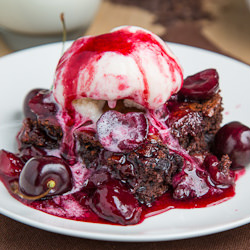 Roast Cherry Dark Chocolate Brownie
