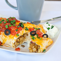Breakfast Nacho Burritos