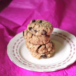 PB Oatmeal Chocolate Chip Cookies