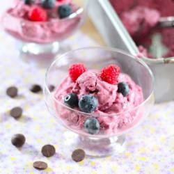 Mixed Berry Greek Frozen Yogurt
