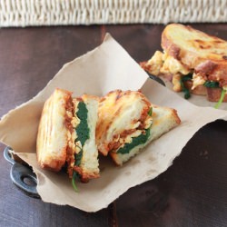 Egg White, Spinach and Soyrizo Panini