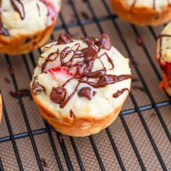 Chocolate Strawberry Muffins