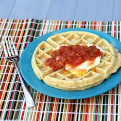 Savory Cornmeal Waffles