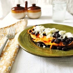 Baked Sweet Potato with Black Beans