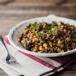 Sun Dried Tomato Farro Risotto