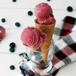 Blueberry and Strawberry Yogurt Ice