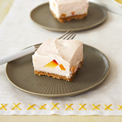 No-Bake Peaches & Cream Cheesecake