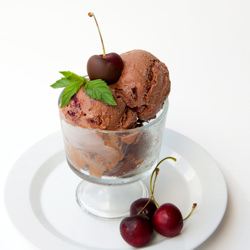 Roasted Cherry Chocolate Ice Cream