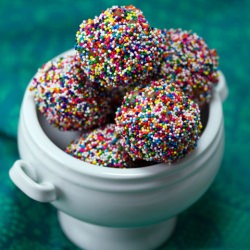 Birthday Cake Doughnut Holes