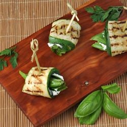 Grilled Zucchini Rolls