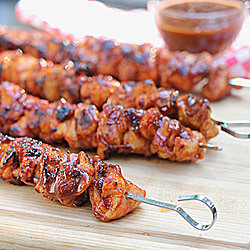 Barbecue Chicken Kebabs