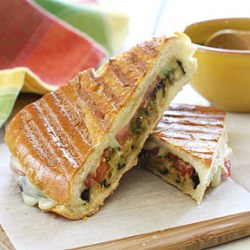 Eggplant Panini with Pesto