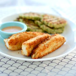 Breaded Halibut with Chipotle Mayo