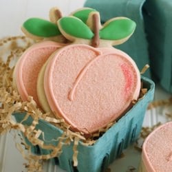 Decorated Peach Cookies