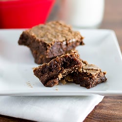 Triple Chocolate Chewy Brownies