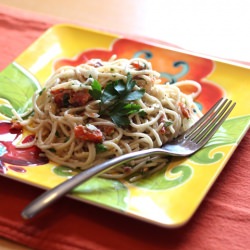 Smoked Salmon Pasta with Pine Nuts