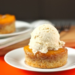Individual Peach Upside Down Cakes