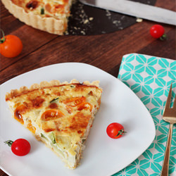 Zucchini & Goat Cheese Tart