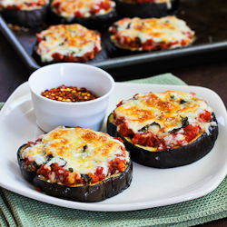 Eggplant Pizzas