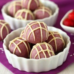 White Chocolate Raspberry Truffles