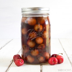 Cherry-infused bourbon