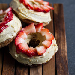 Strawberry Lavender Doughnuts