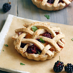 Peach and Blackberry Mini Pies