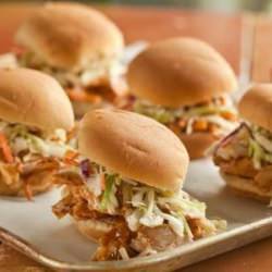 Pulled Chicken and Slaw Sliders