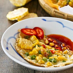 Green Bean Corn Cakes