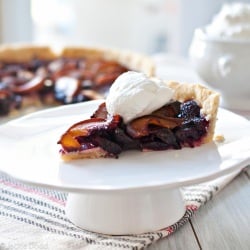 Cherry Peach Tart Vegan