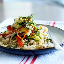 Vegetable Ceviche w/ Raw Pilaf
