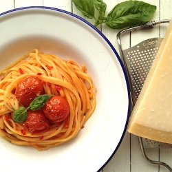Spaghetti with Roast Cherry Tomato