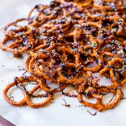 Cinnamon Sugar Chocolate Pretzels