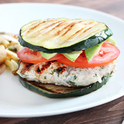 Herb Turkey Burgers & Zucchini Buns