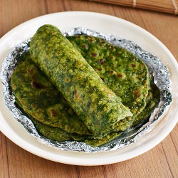 Masala Palak Paratha Recipe