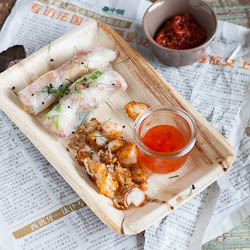 Vietnamese prawn springrolls