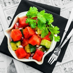 Watermelon Chaat Salad