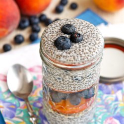Blueberry Peach Chia Parfait