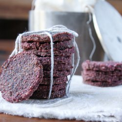 Walnut, Chia and Rhubarb Cookies
