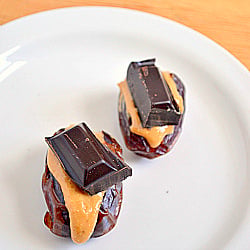 Chocolate Pb Stuffed Date