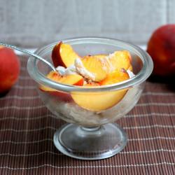 Peaches and Ice Cream
