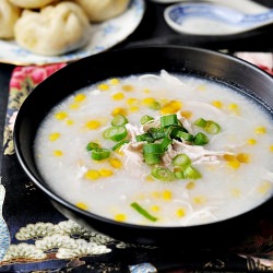 Creamy Chicken, Corn & Rice Soup