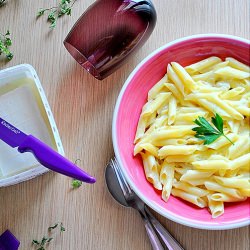 Pasta with Feta Sauce.