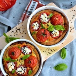 Mini Tarts with Stuffed Tomatoes