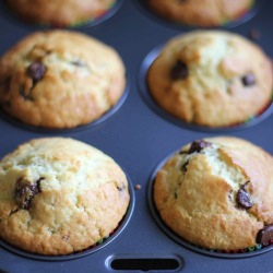 Lemon Pear & Choc Chip Muffins