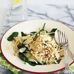 Linguine with Garlic and Chilli