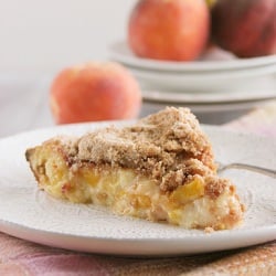 Sour Cream Peach Pie