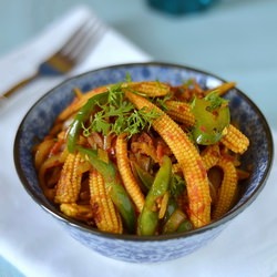 Baby corn Jalfrezi