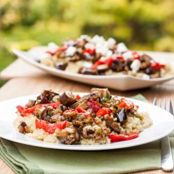 Quinoa w/ Eggplant & Feta